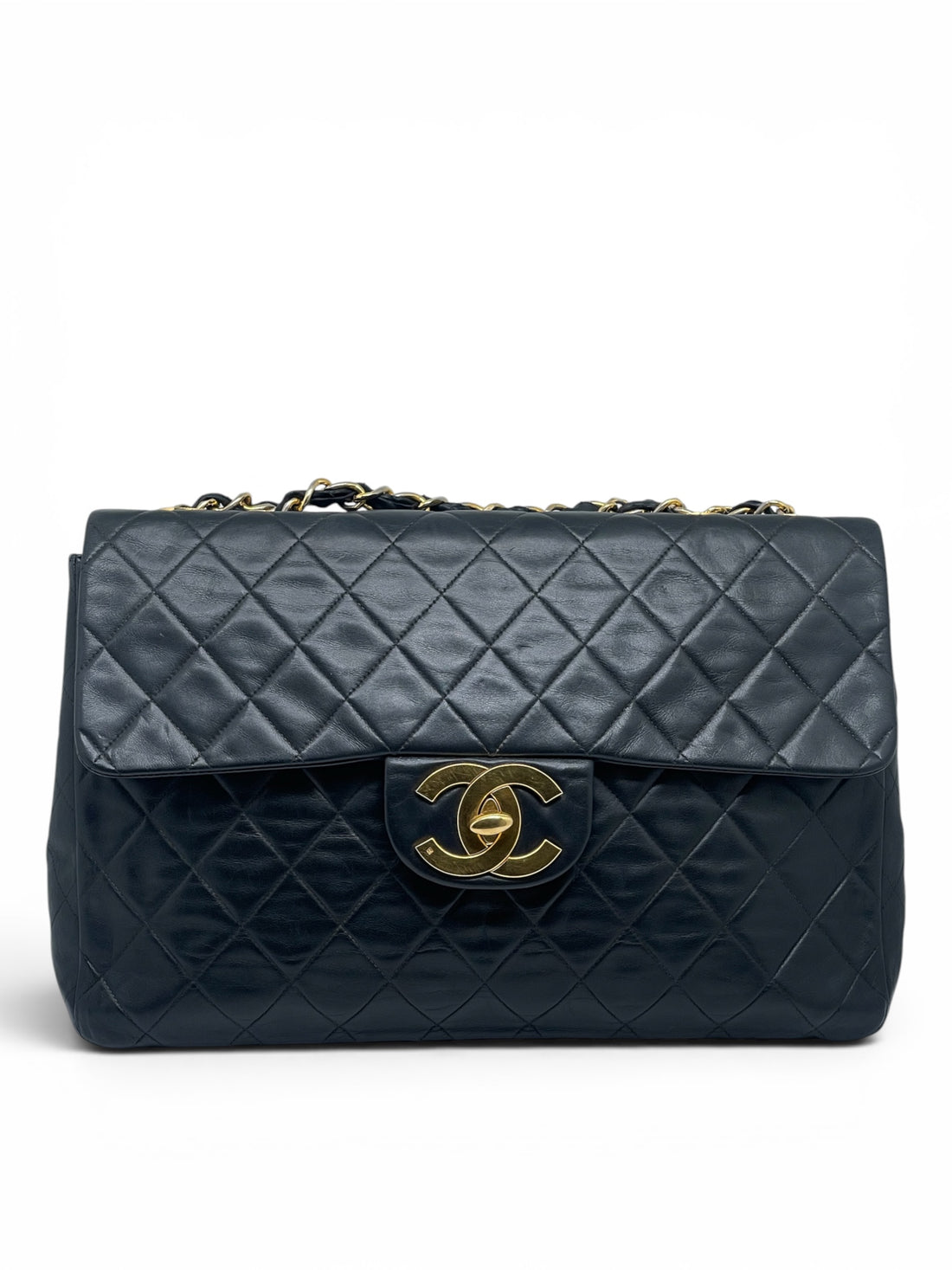 Chanel - Sac Timeless 11.12 maxi Jumbo double flap année 1991-19