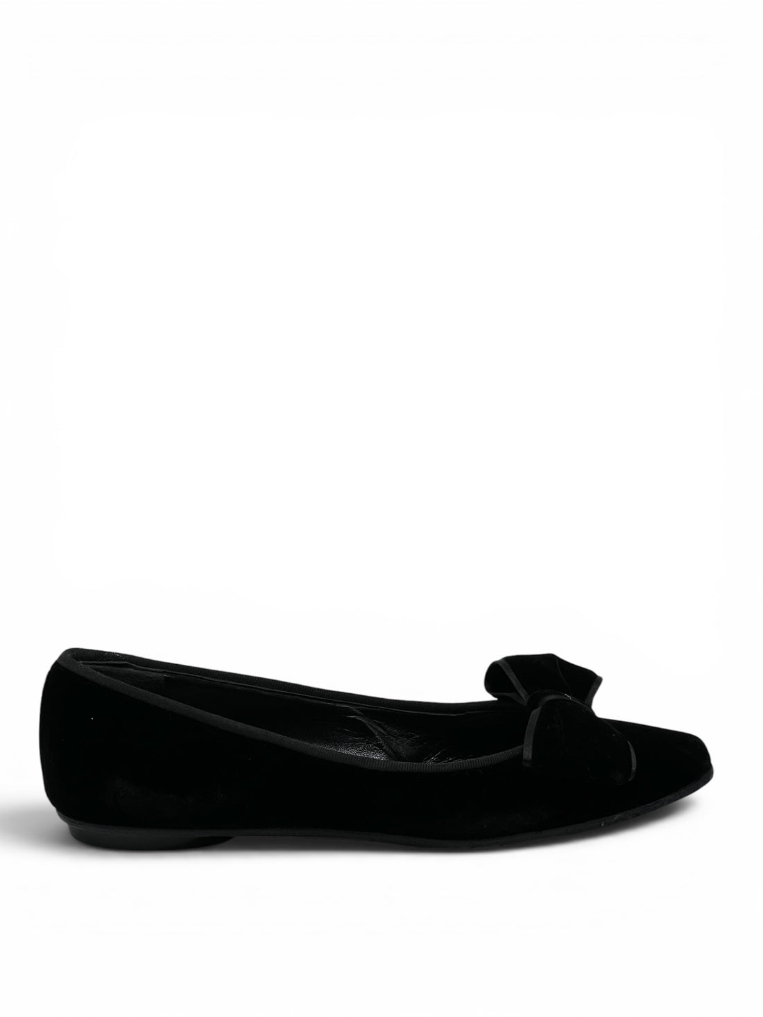 Chanel - Ballerines velours noir T38