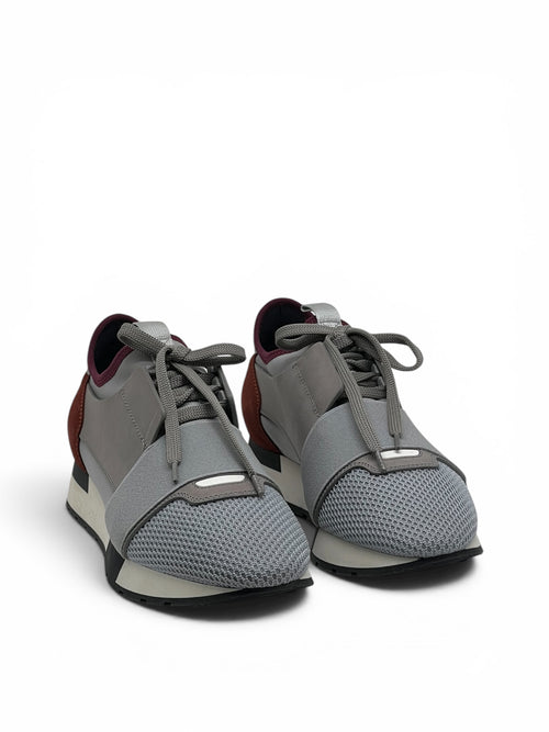 Balenciaga - Baskets race daim gris T38