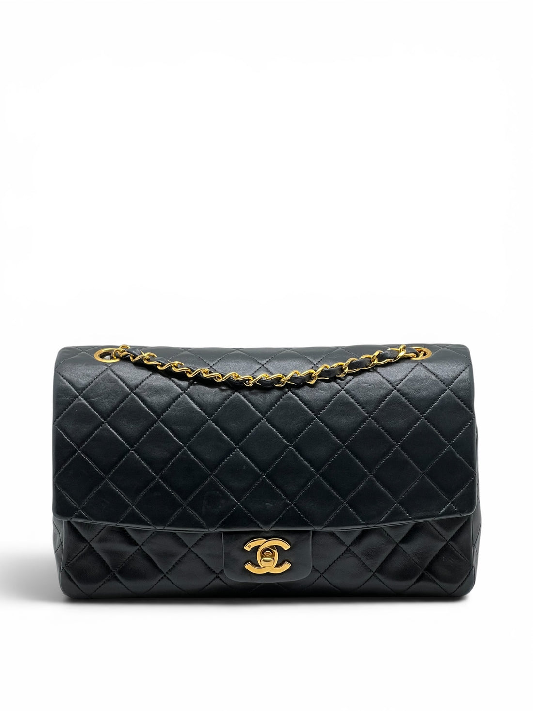 Chanel – Timeless 27 11.12 Single Flap aus schwarzem Leder