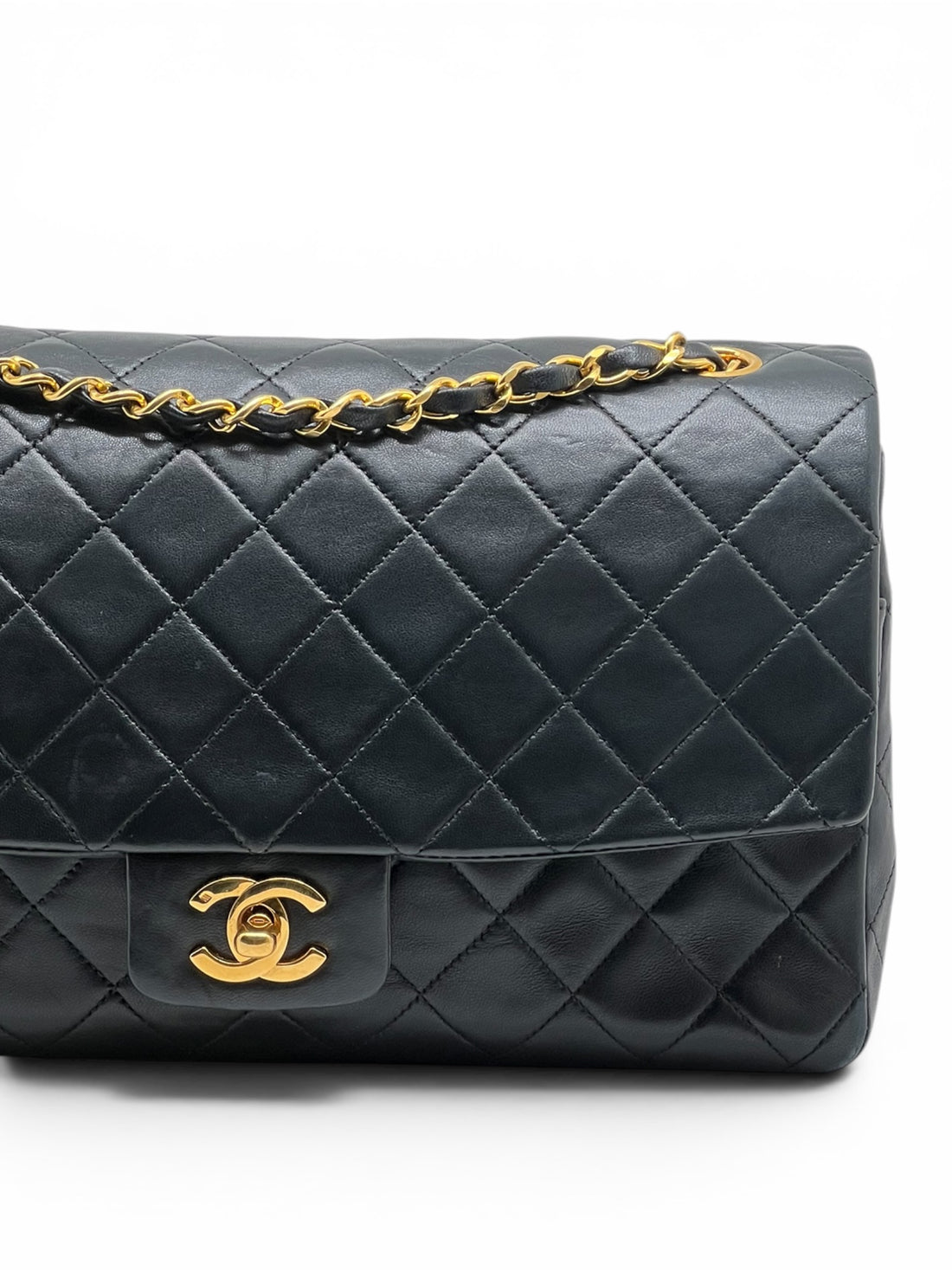 Chanel – Timeless 27 11.12 Single Flap aus schwarzem Leder