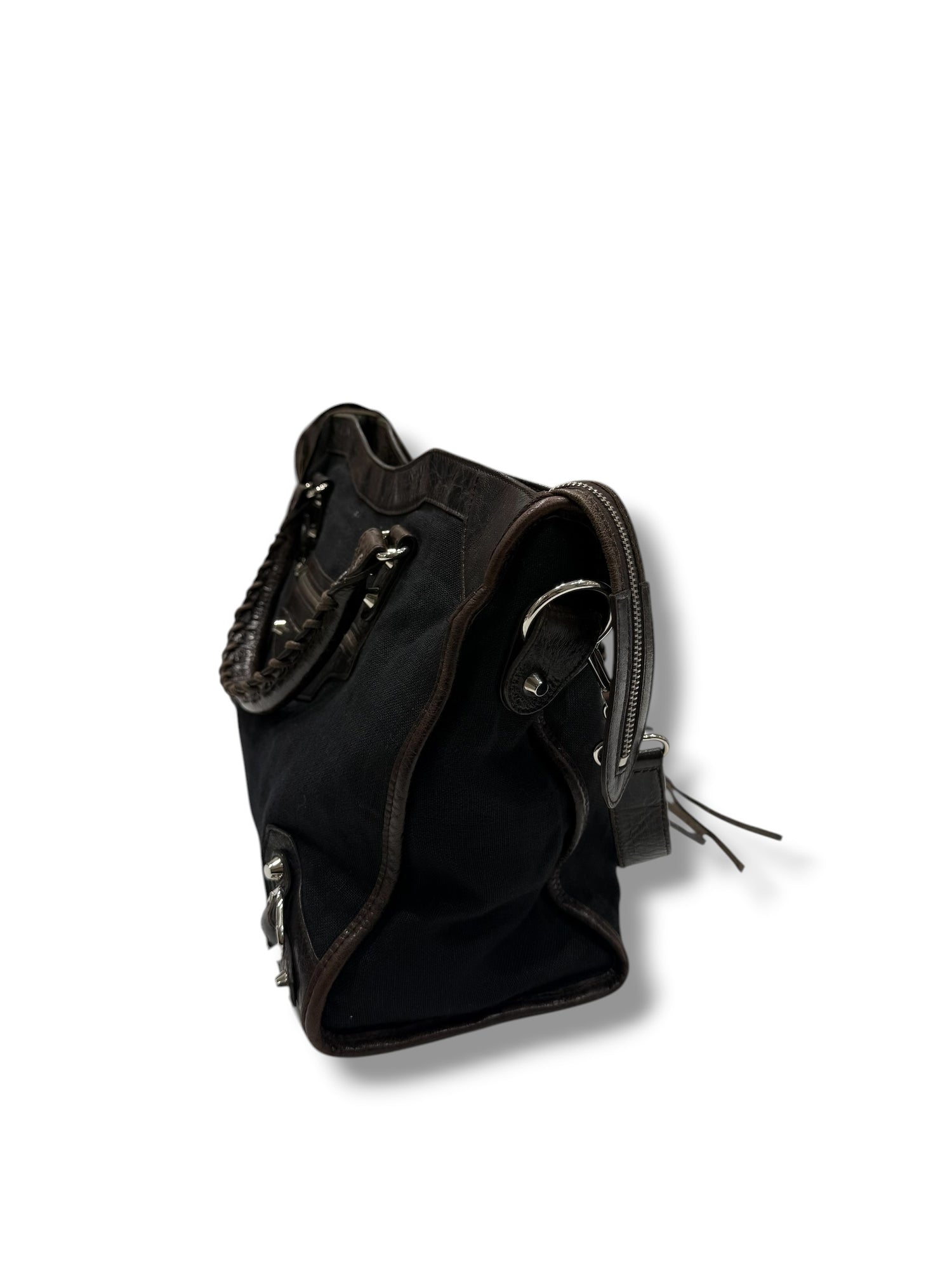 Balenciaga - Sac city avec bandoulière en cuir et toile