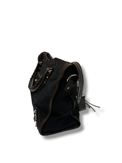 Balenciaga - Sac city avec bandoulière en cuir et toile