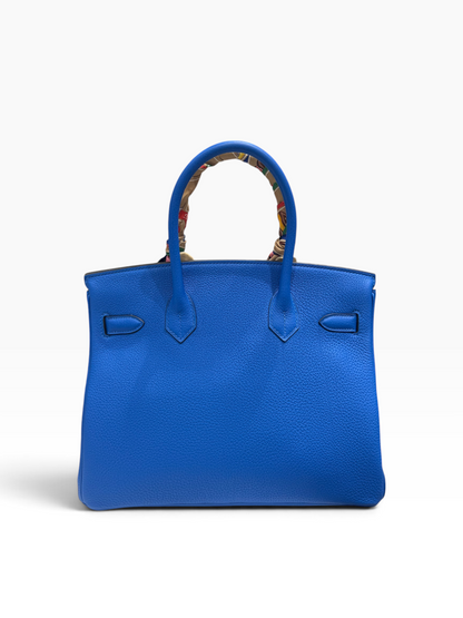 Hermès - Sac Birkin 30 Bleu Hydra PHW