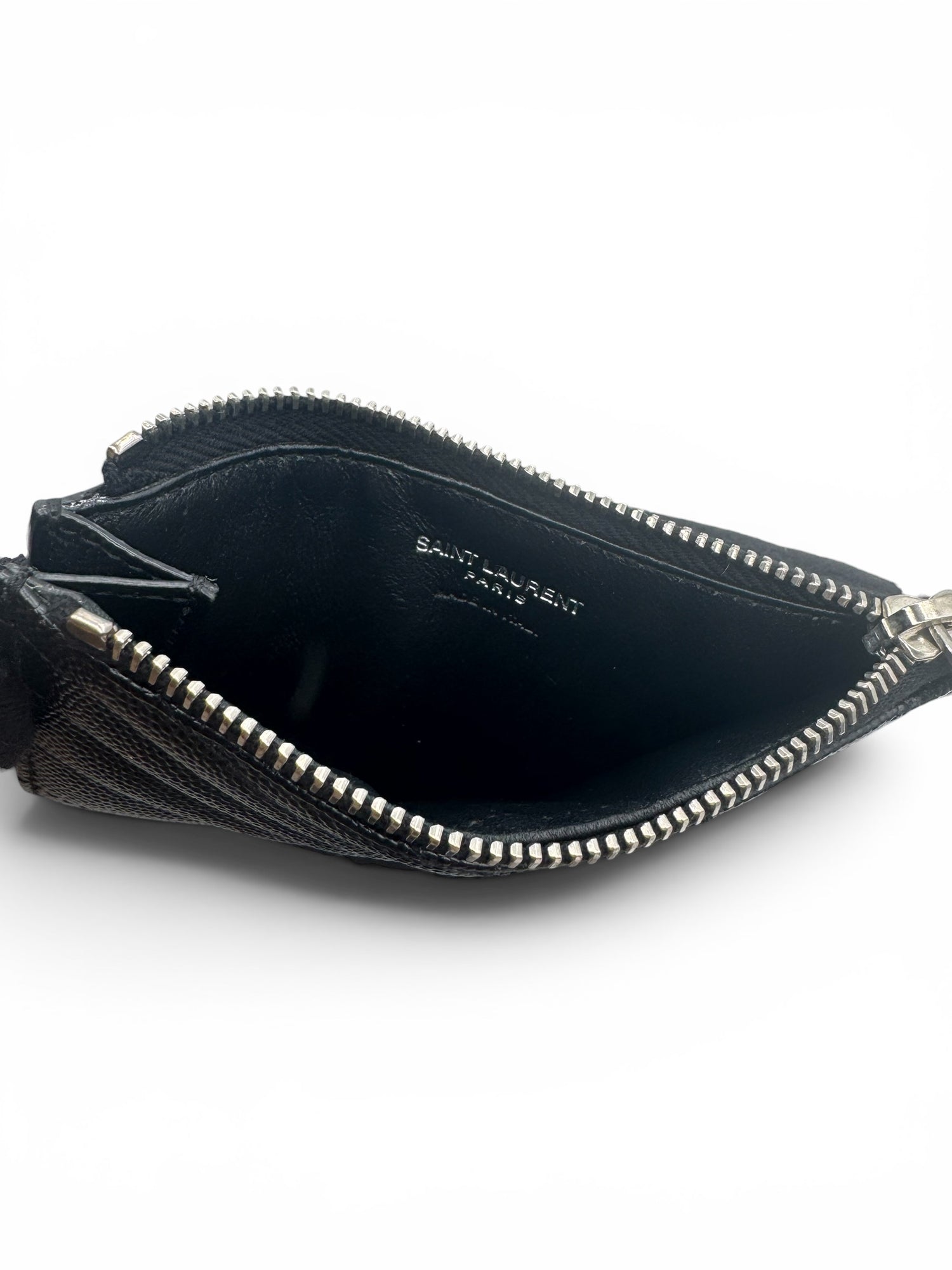 Saint Laurent - Porte carte Cassandre noir