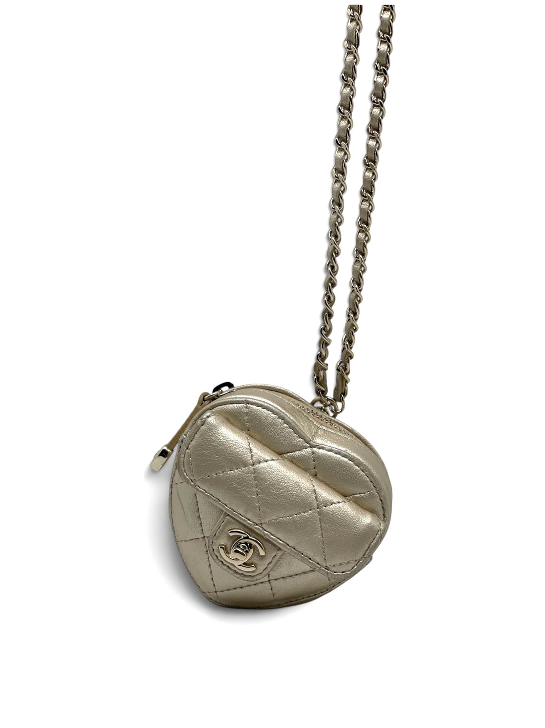 Chanel – Mini-Herztasche mit goldenen Details