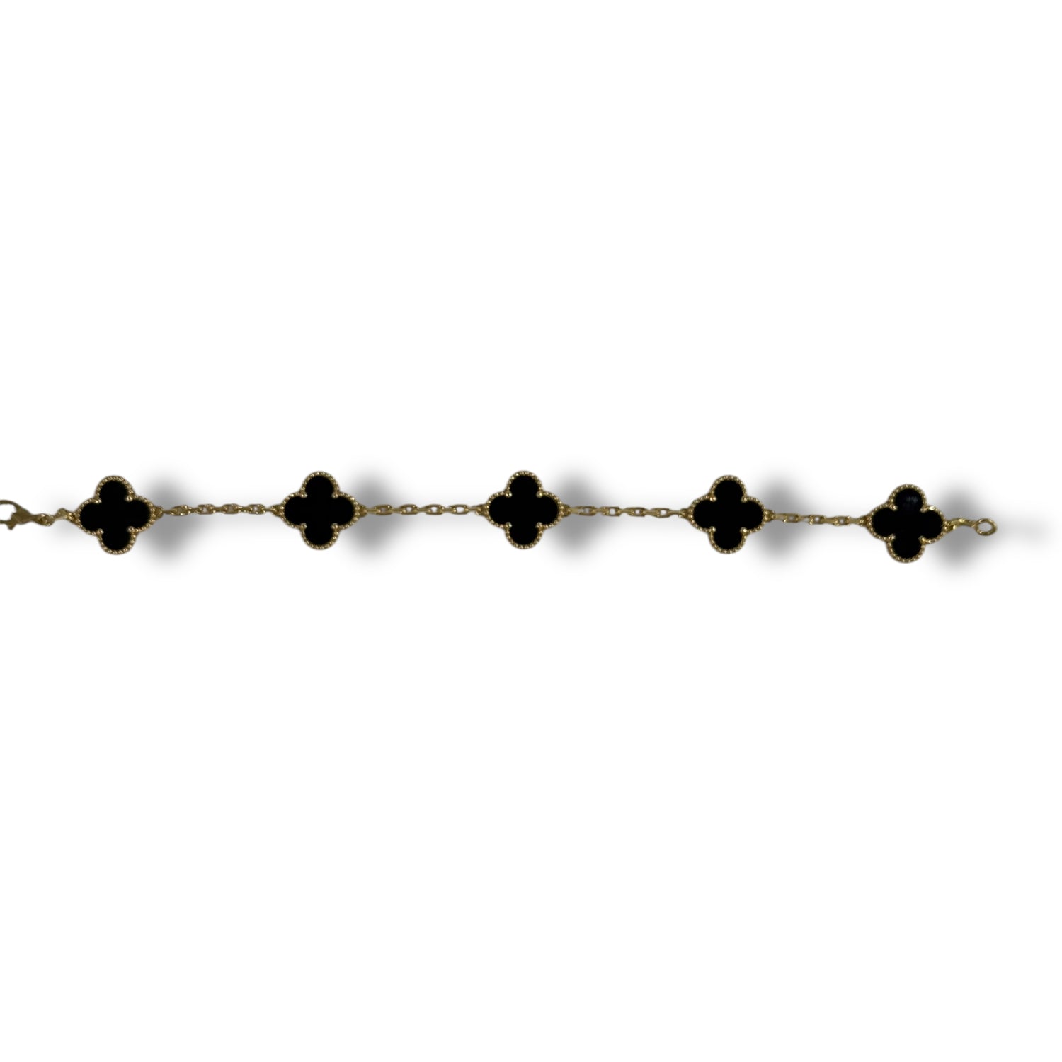 Van Cleef - Bracelet Vintage Alhambra 5 motifs onyx