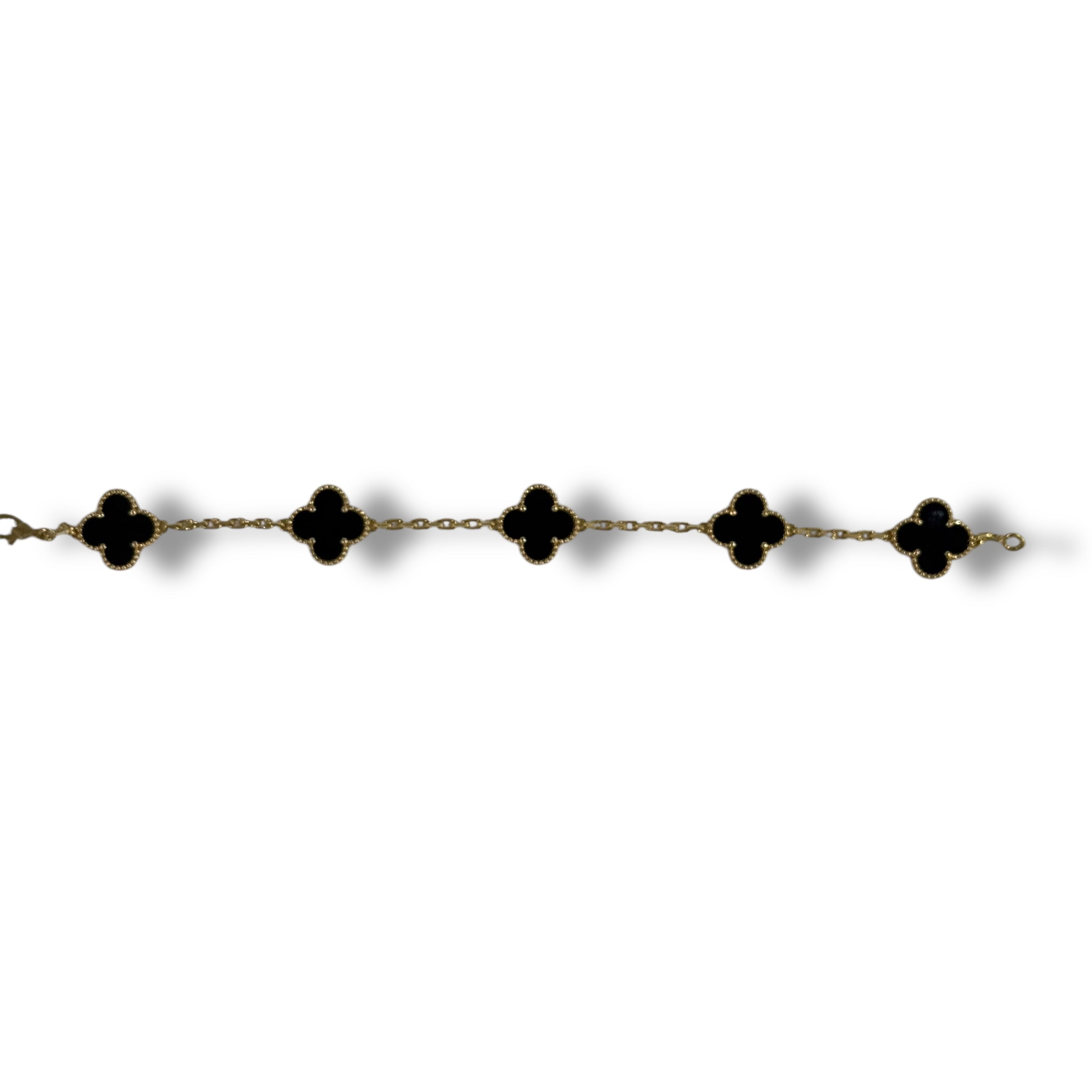 Van Cleef - Bracelet Vintage Alhambra 5 motifs onyx