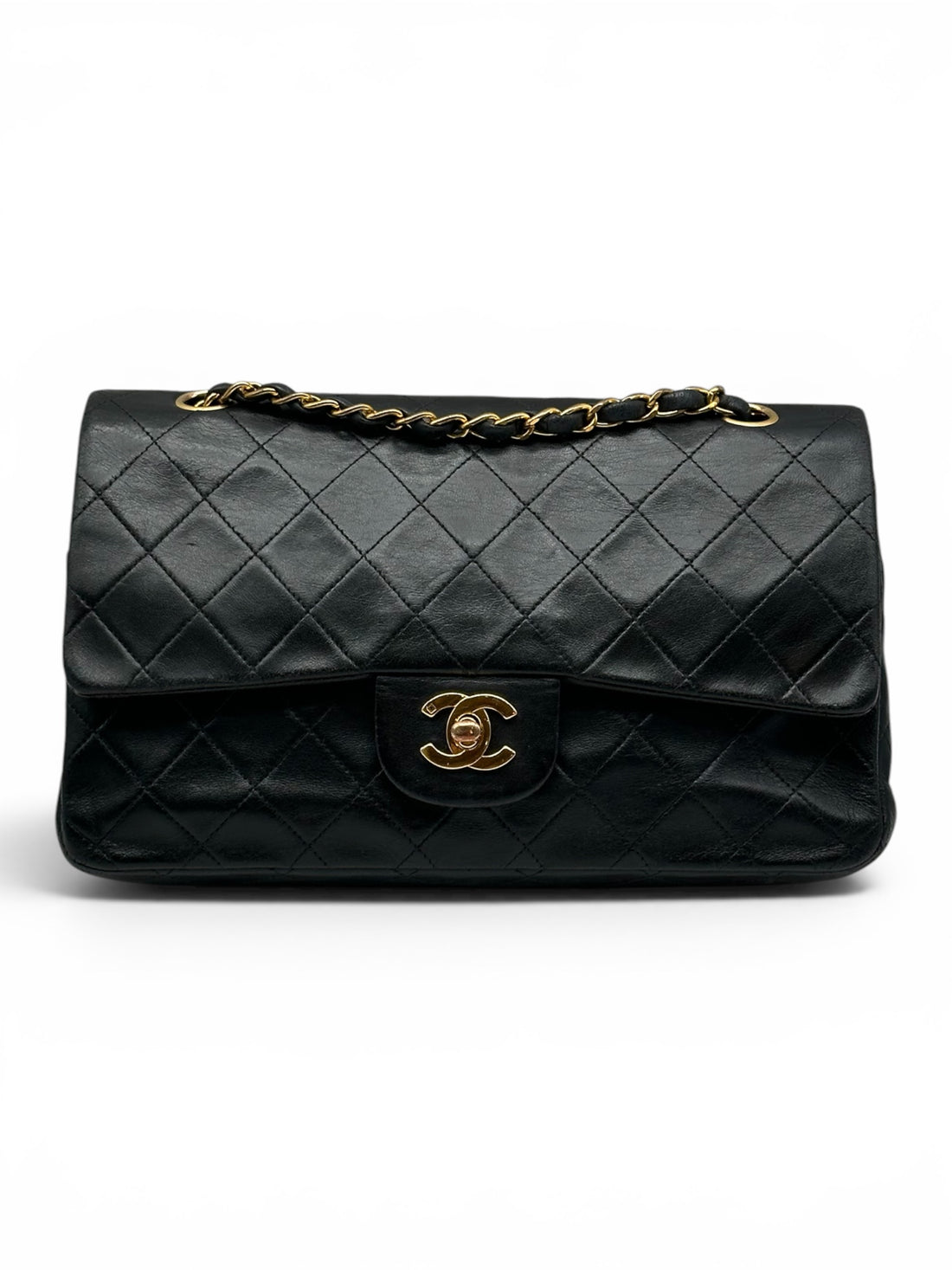 Chanel - Sac Timeless 25 double flap 11.12 noir