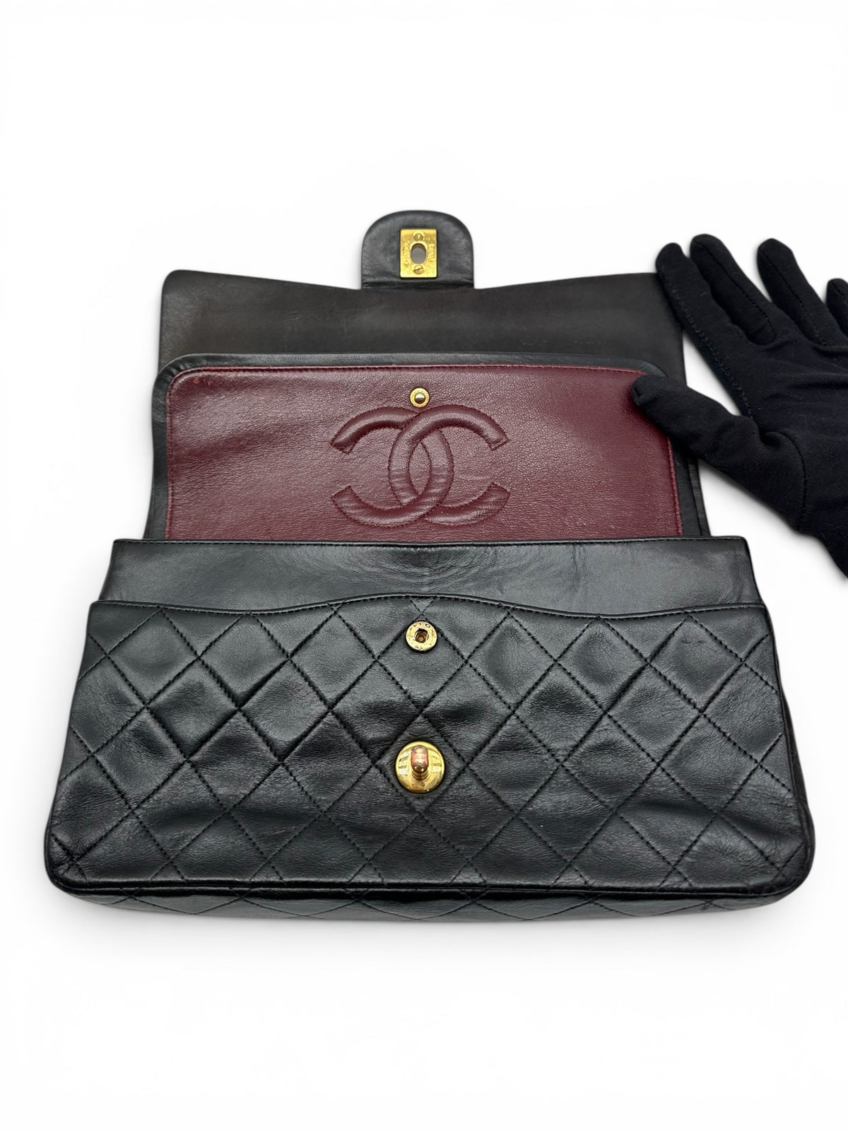 Chanel - Timeless 25 double-flap 11.12 black bag