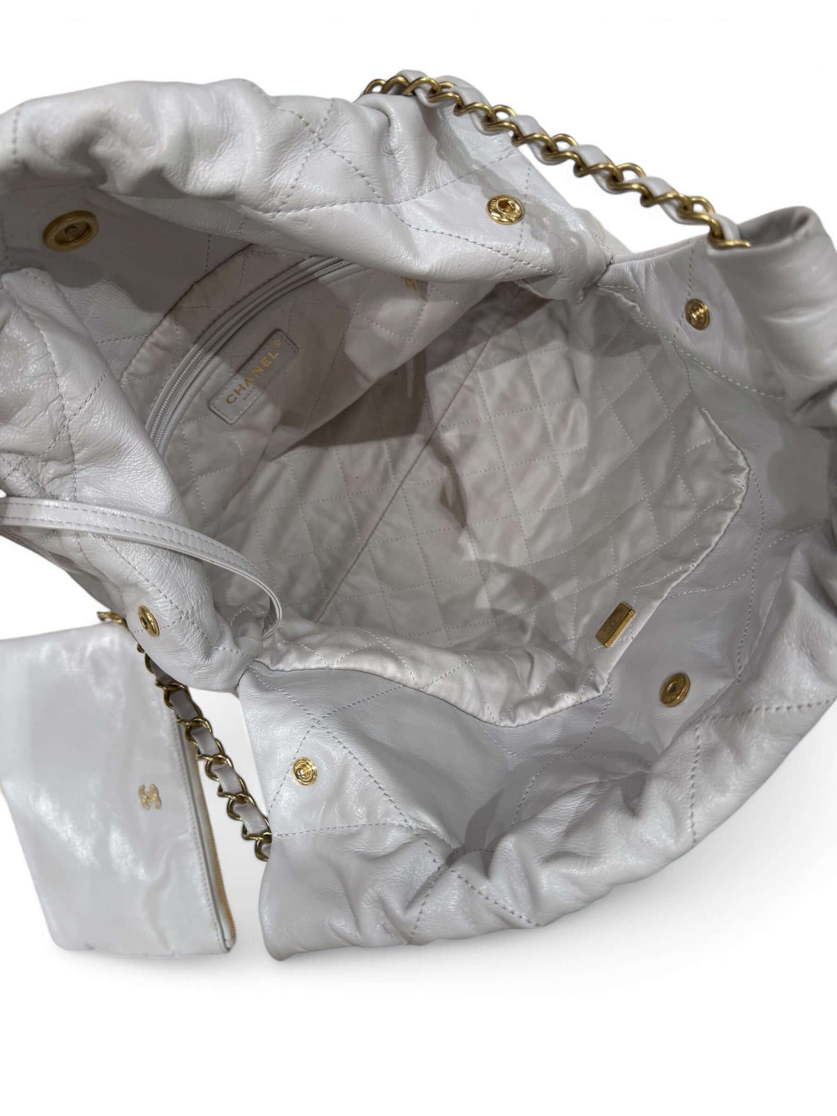 Chanel - Kleine Tasche 22 Hellgrau