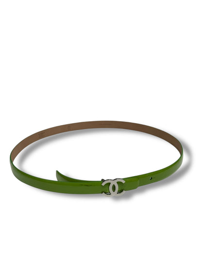 Chanel - Ceinture fine Verte T80