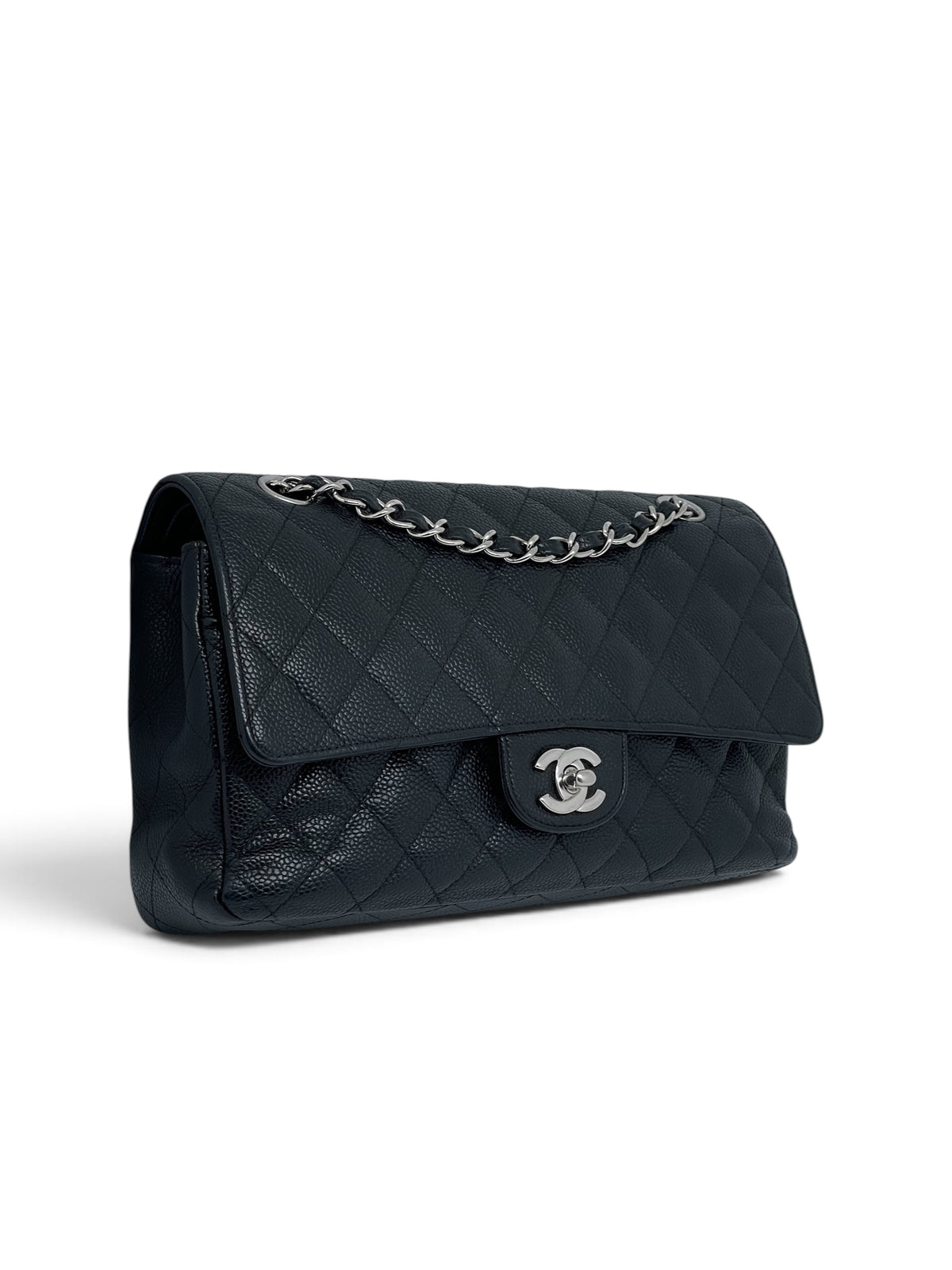 Chanel - Sac Timeless 25 double flap 11.12 Cuir caviar