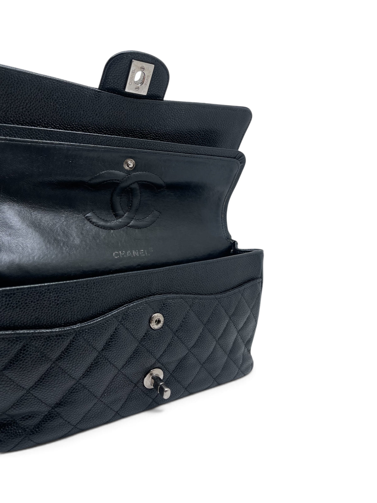 Chanel - Sac Timeless 25 double flap 11.12 Cuir caviar