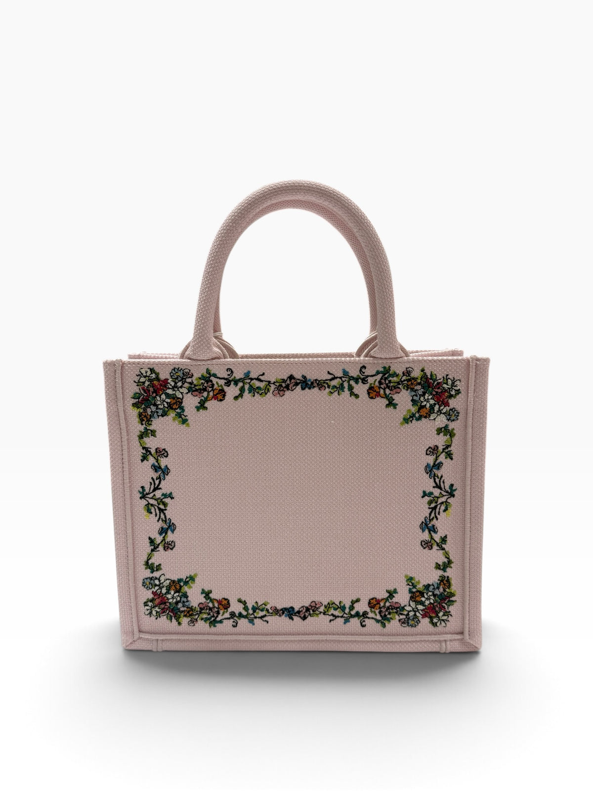 Dior - Book Tote Small Dioriviera in Rosa mit Blumenstickerei als Hommage an Bérard
