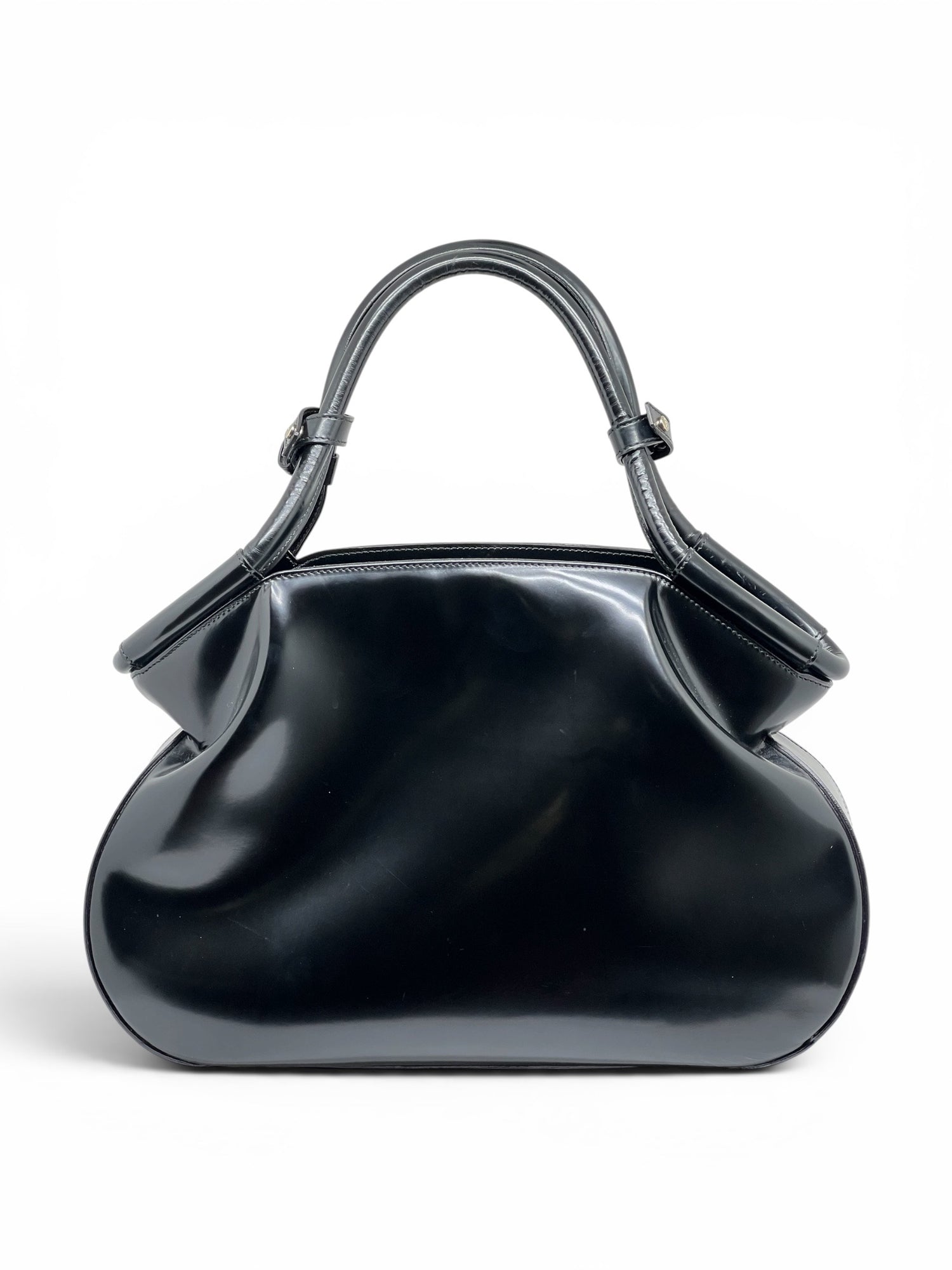 Yves Saint Laurent - Sac vintage en cuir noir