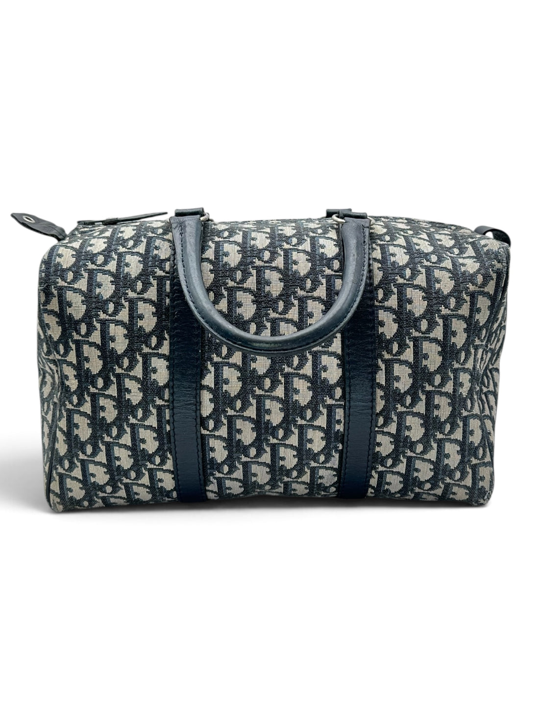 Christian Dior – Boston-Tasche mit Oblique-Muster Blau