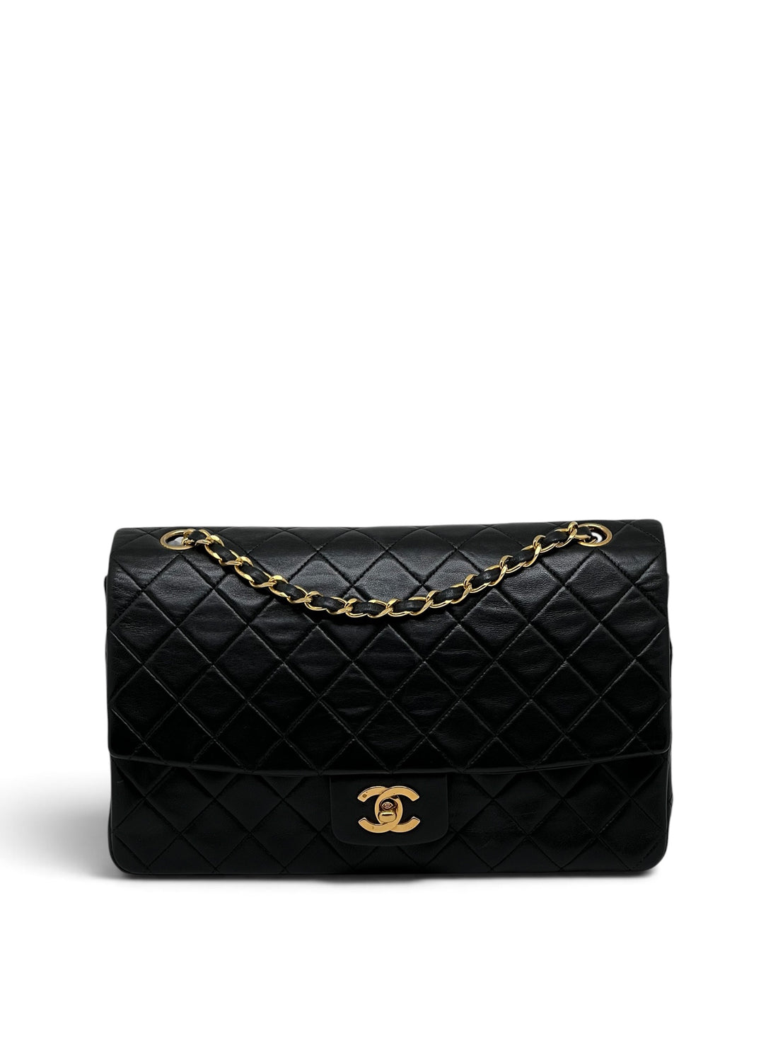 Chanel – Timeless-Tasche 27 Single Flap 11.12 Schwarz