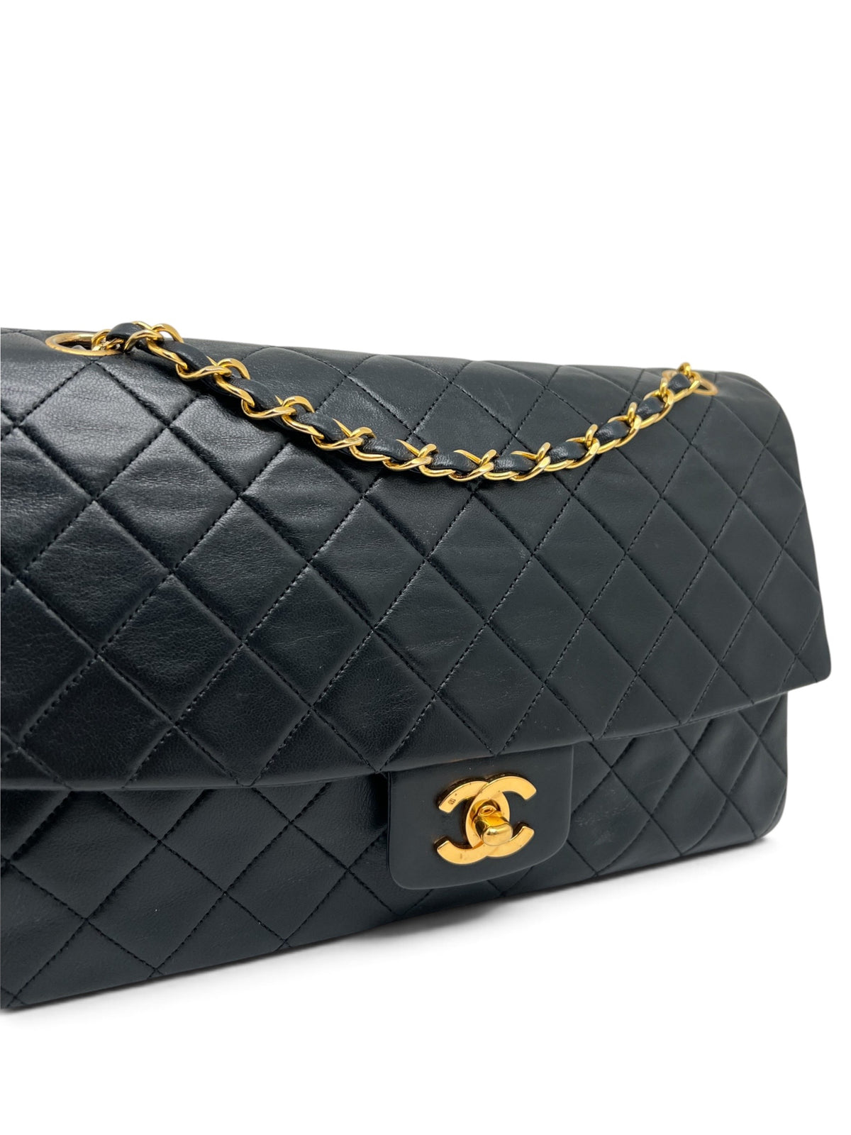 Chanel - Sac Timeless 27 single flap 11.12 noir