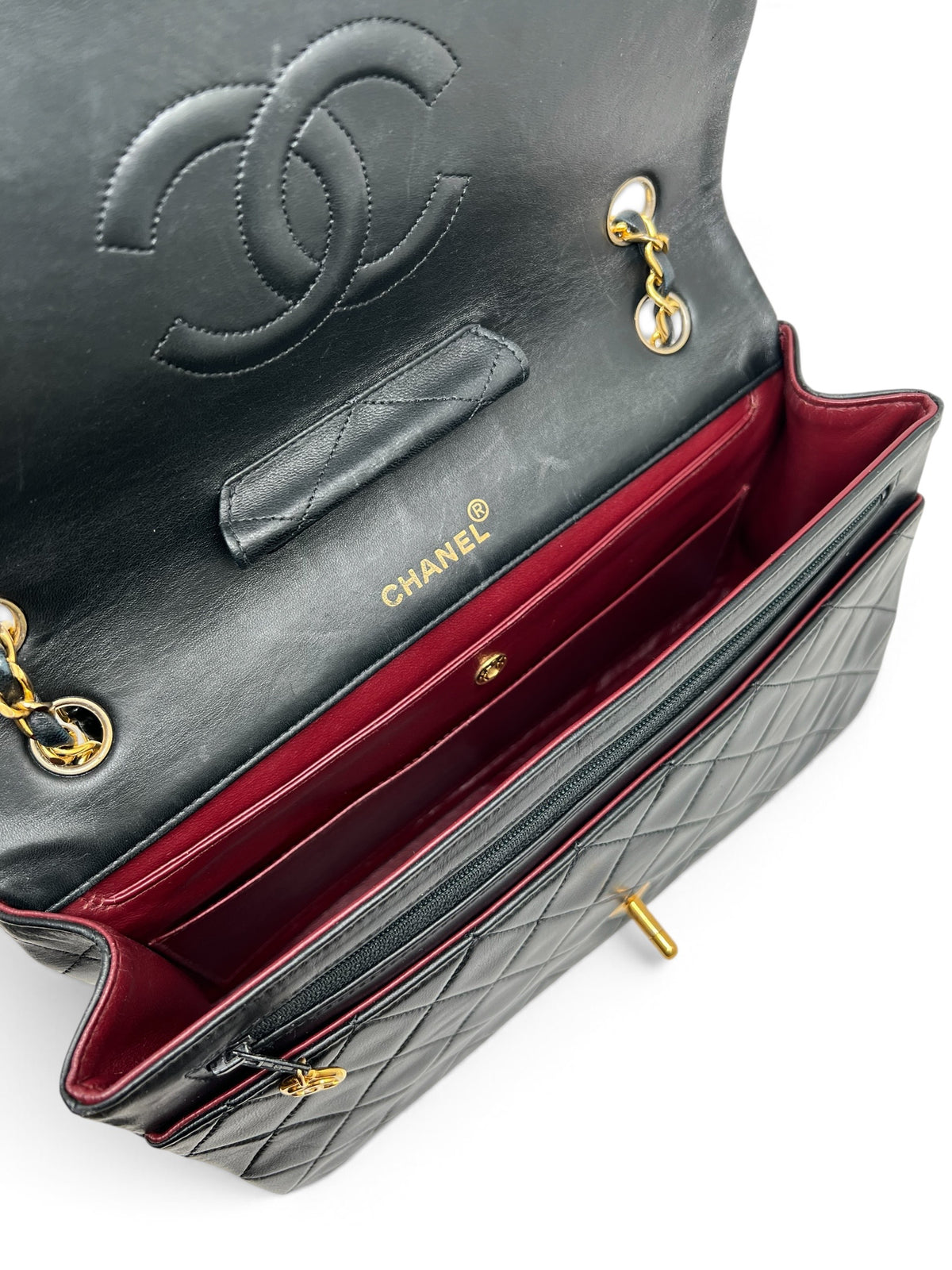 Chanel - Sac Timeless 27 single flap 11.12 noir