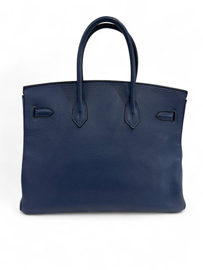 Hermès - Sac Birkin 35 bleu