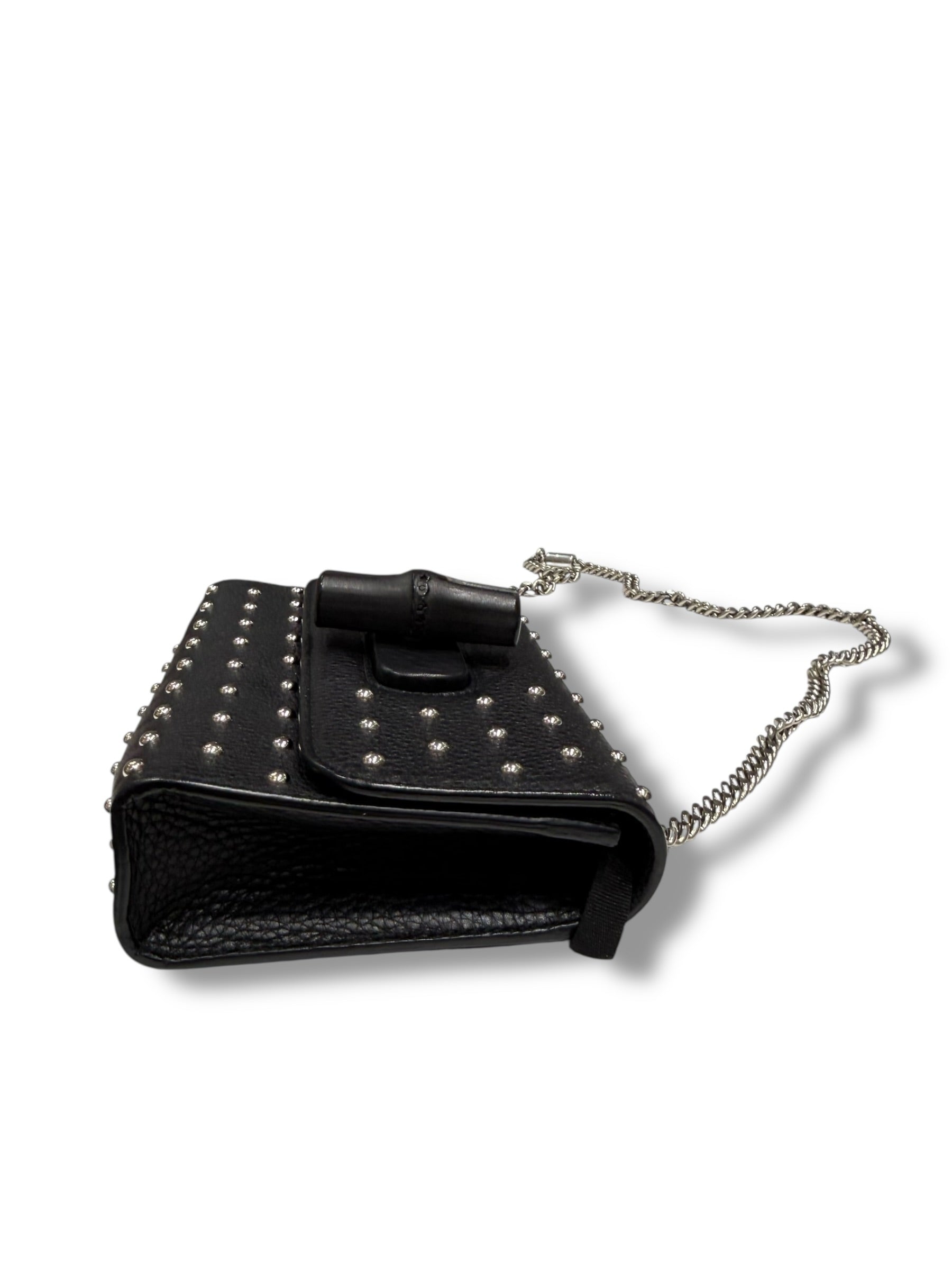 Sac Gucci Miss Bambou Stud Noir | Les Folies d’Eugénie