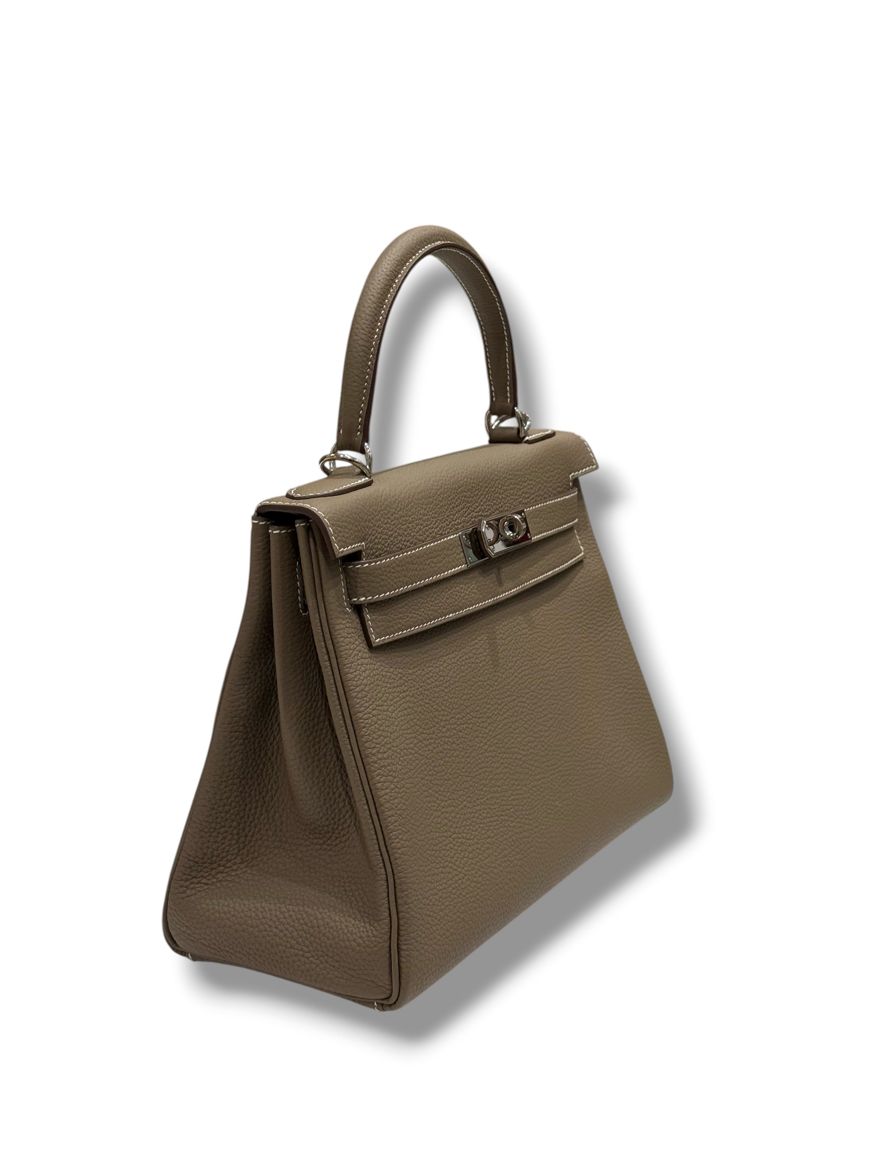 Hermès - Sac Kelly II 28 Etoupe PHW