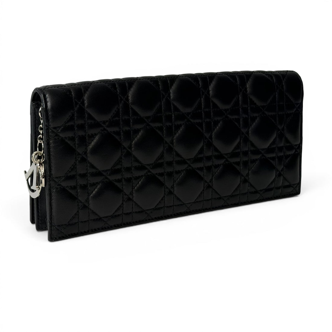 Dior - Pochette Lady Dior en cuir cannage noir