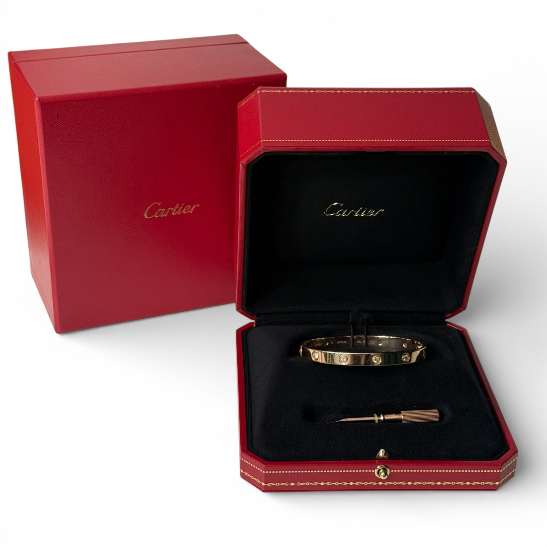 Cartier - Bracelet LOVE T.17 10 diamants