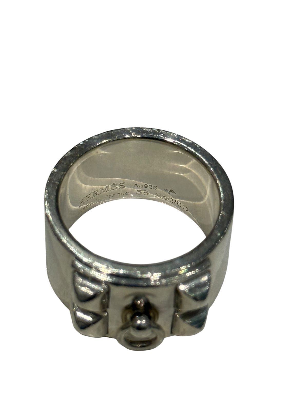 Hermès - Collier de Chien silver ring size 55