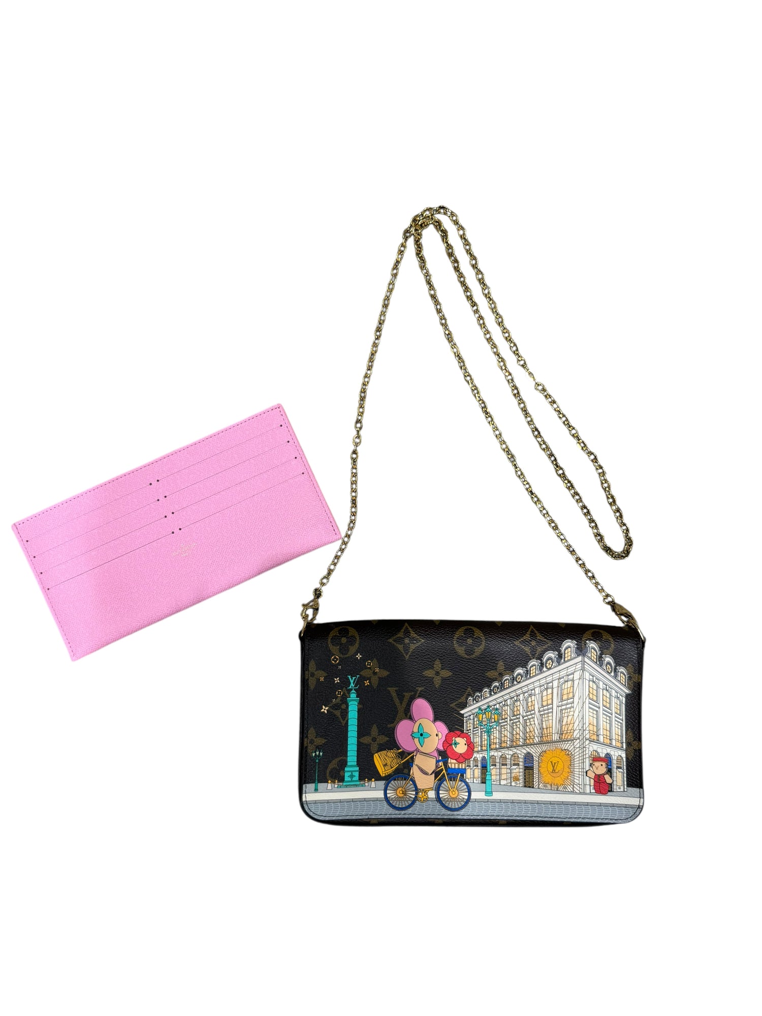 Louis Vuitton - Pochette Félicie Edition Vivienne Place Vendôme | Les Folies d’Eugénie