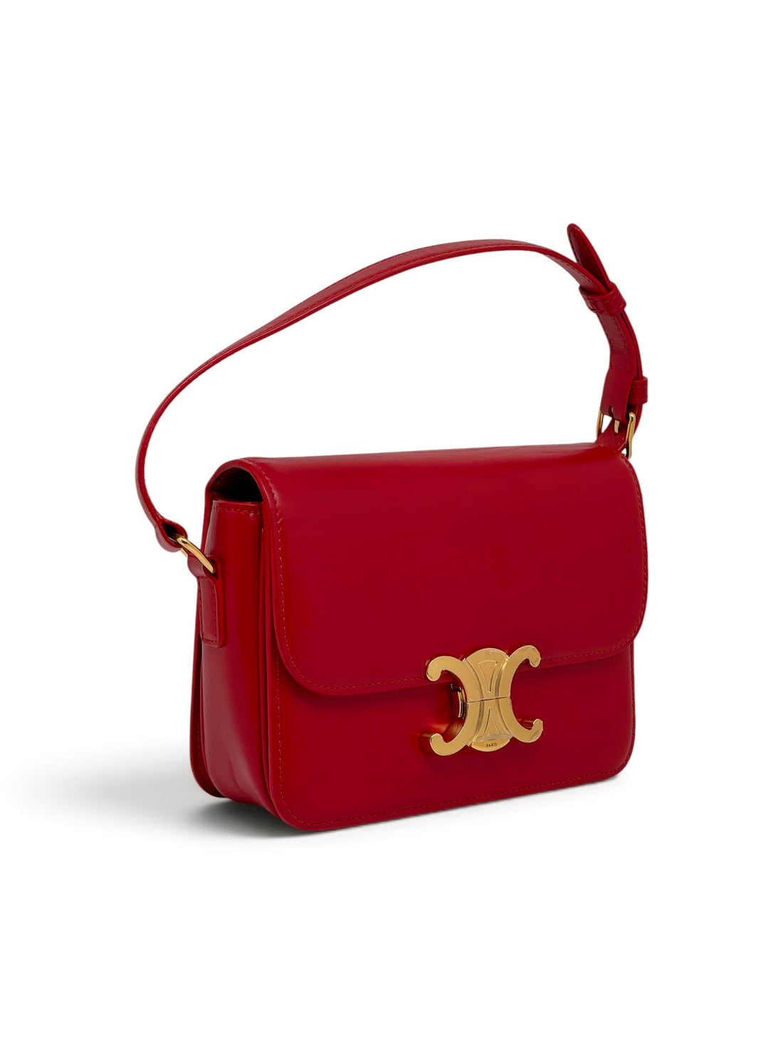 Céline – Triomphe Teen aus rotem Leder