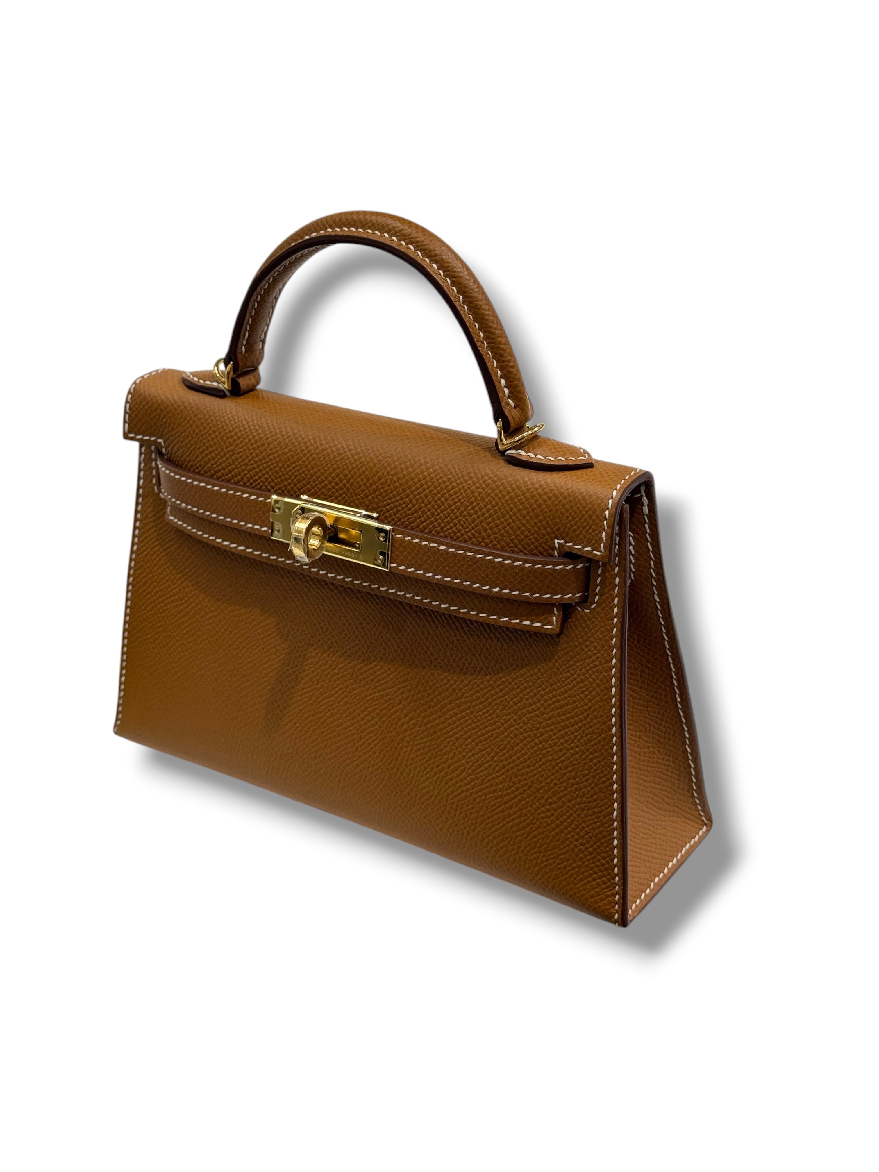Hermès - Sac Kelly II sellier Mini Gold