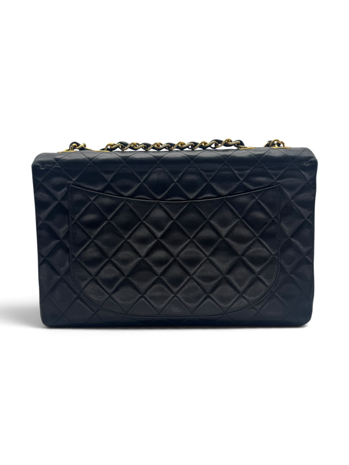 Chanel - Borsa Maxi Jumbo 11.12 single flap vintage nera