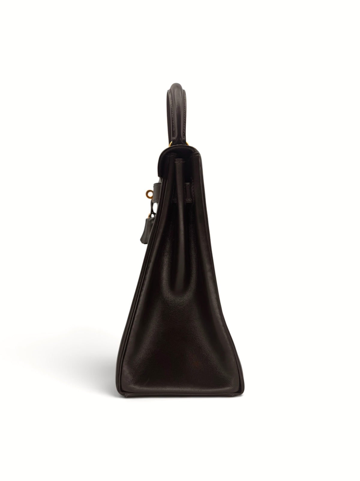 Hermès – Kelly 32 aus schokoladenbraunem Box-Leder