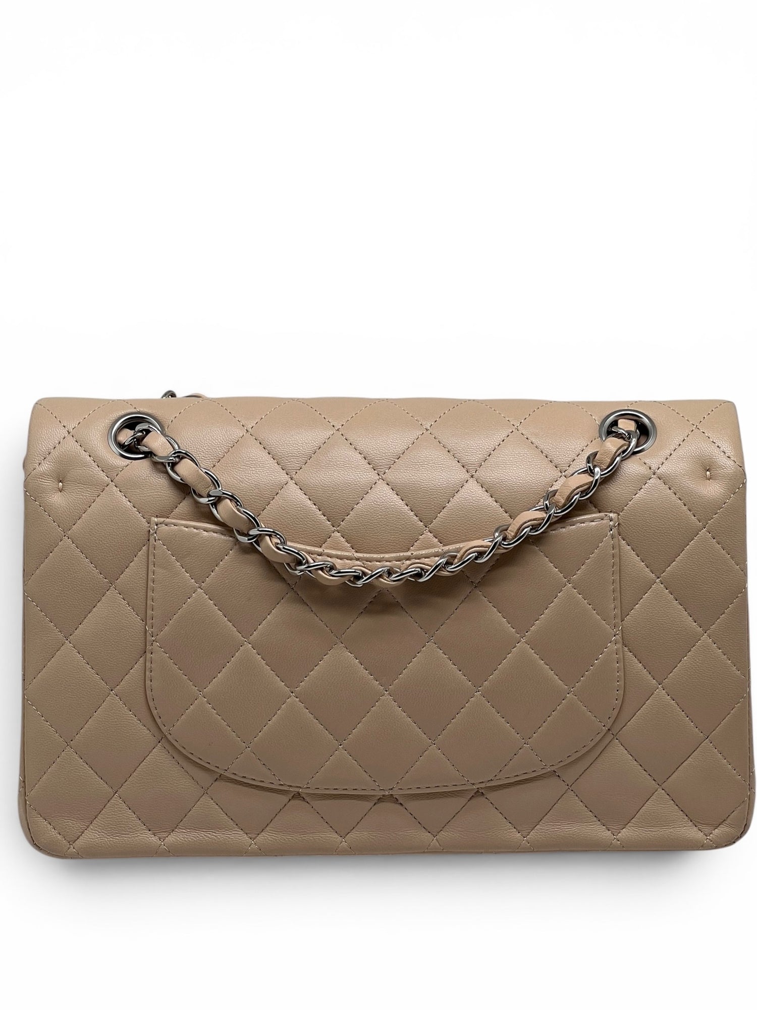 Chanel - Sac Timeless 25 beige double flap 11.12