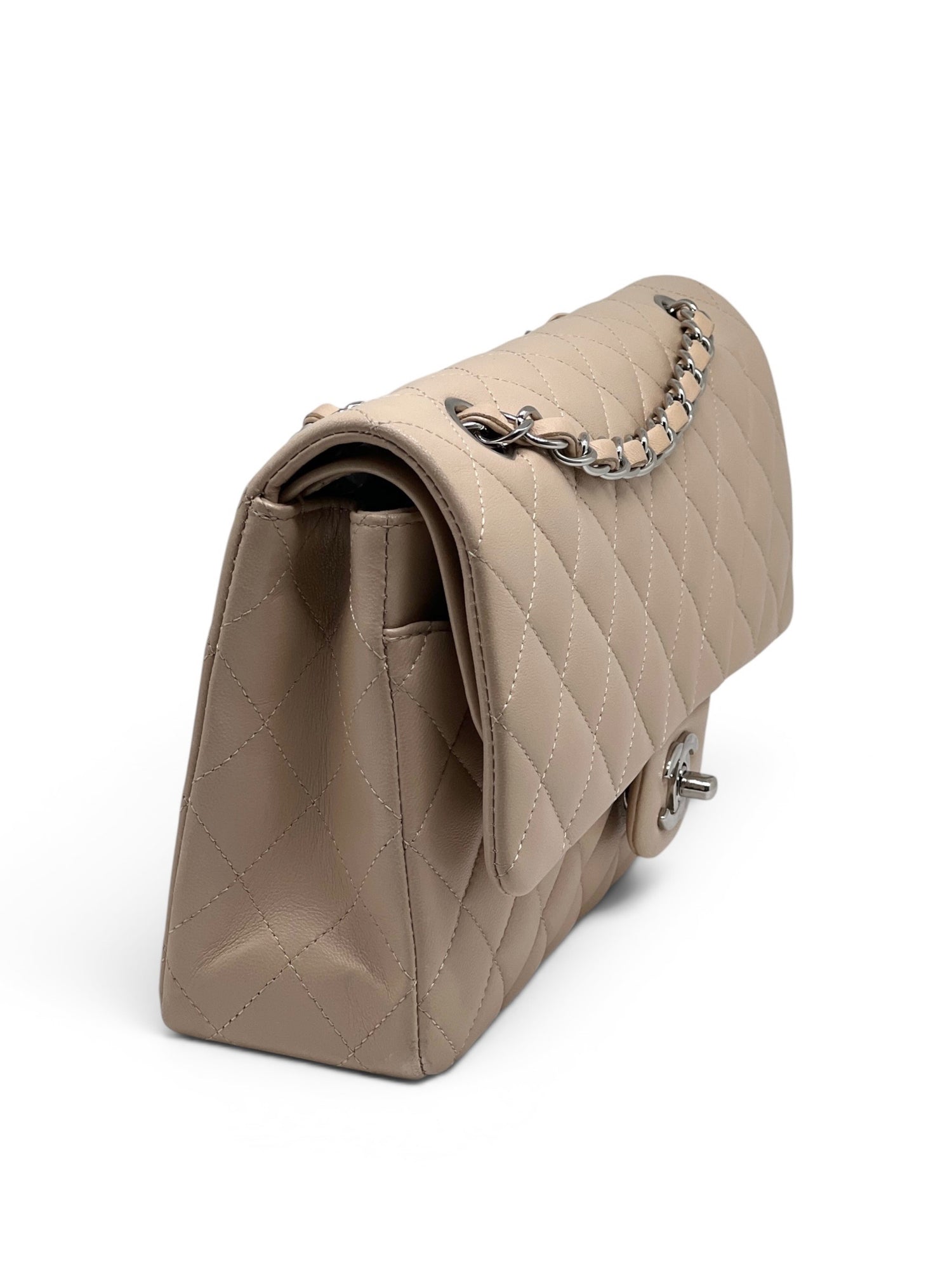 Chanel - Sac Timeless 25 beige double flap 11.12