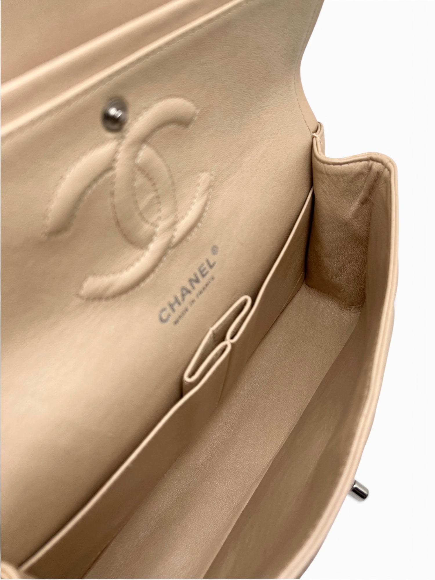 Chanel - Sac Timeless 25 beige double flap 11.12