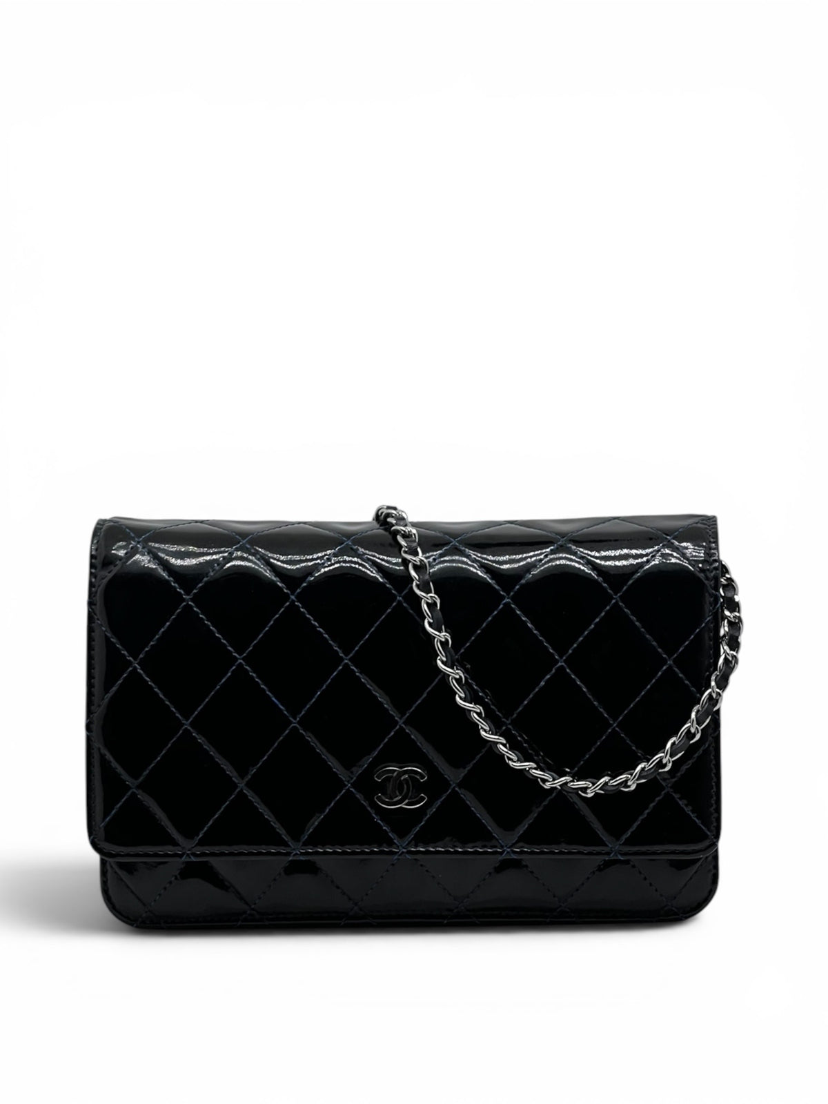 Chanel - Sac Wallet on Chain cuir verni