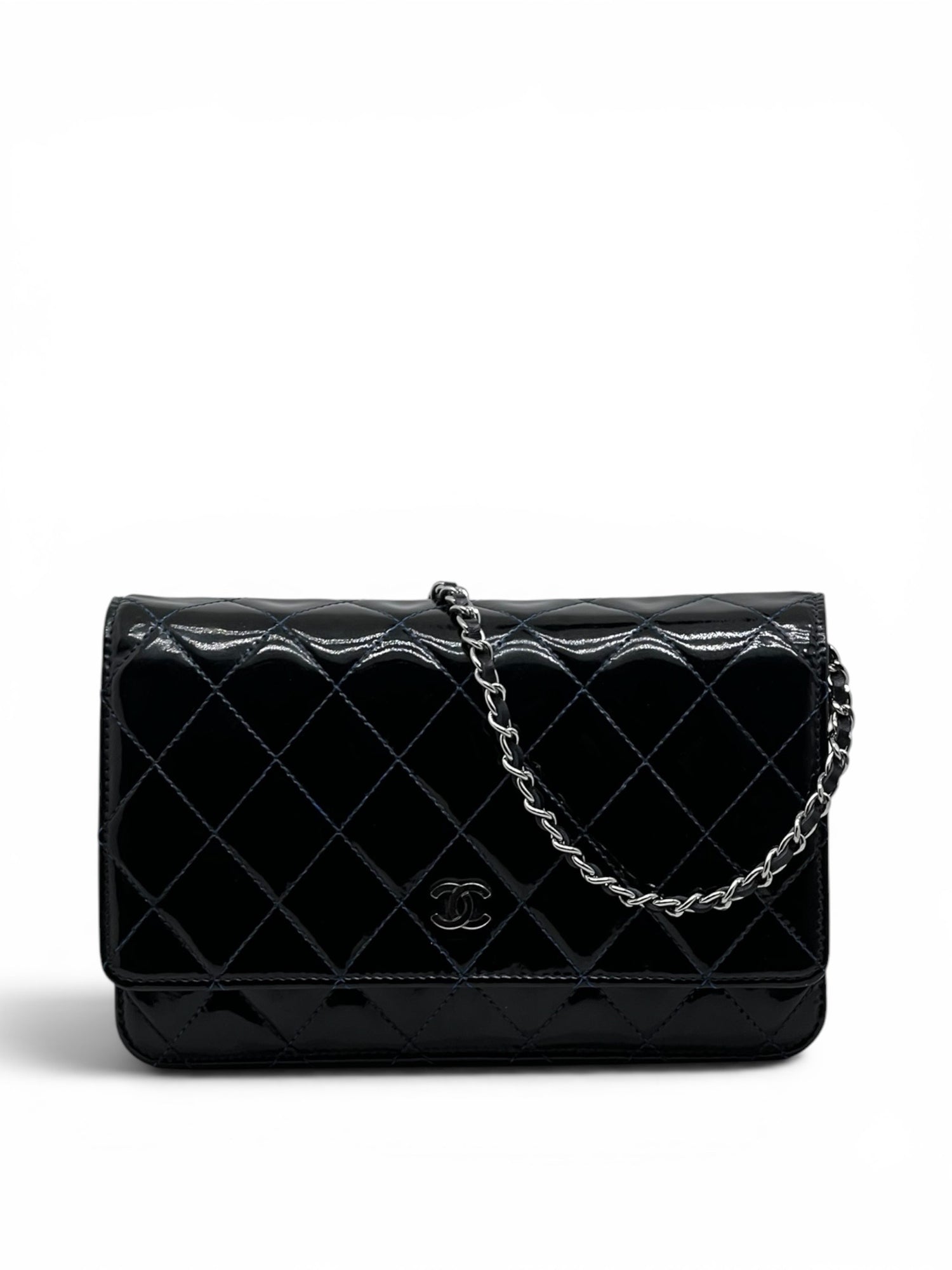Chanel - Sac Wallet on Chain cuir verni