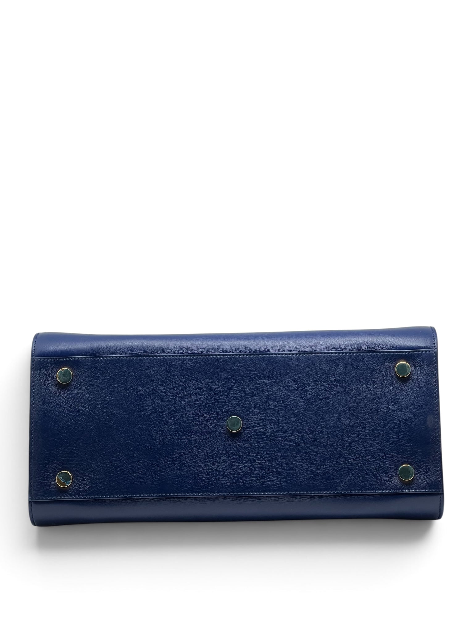 Saint Laurent - Sac de Jour médium en cuir d’Agneau bleu