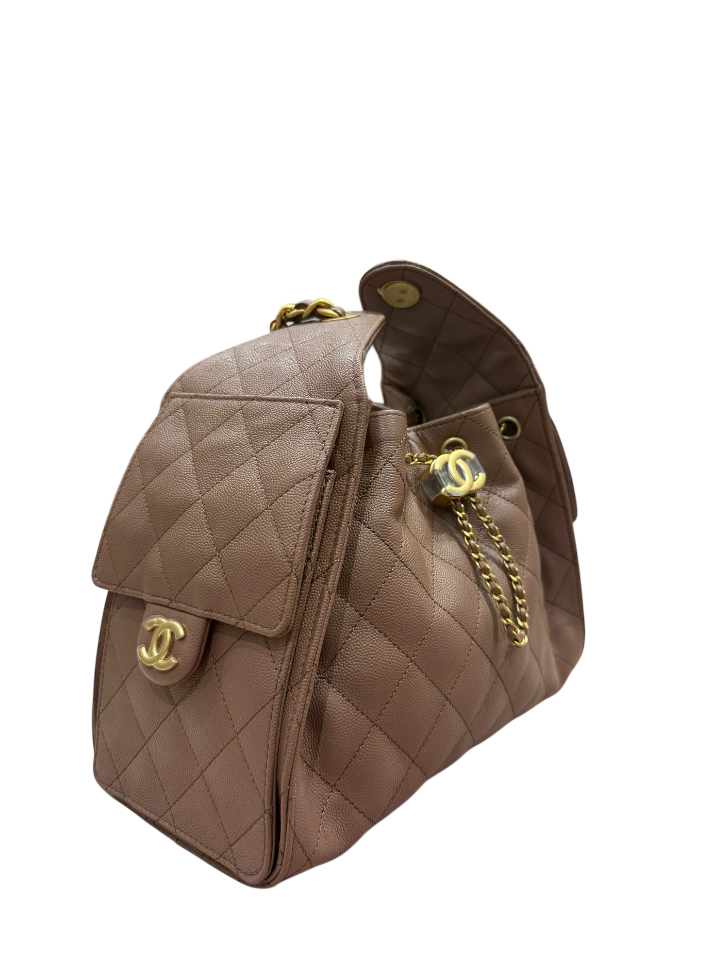 Chanel - Sac modèle 25 small marron