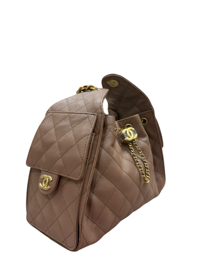 Chanel - Sac modèle 25 small marron