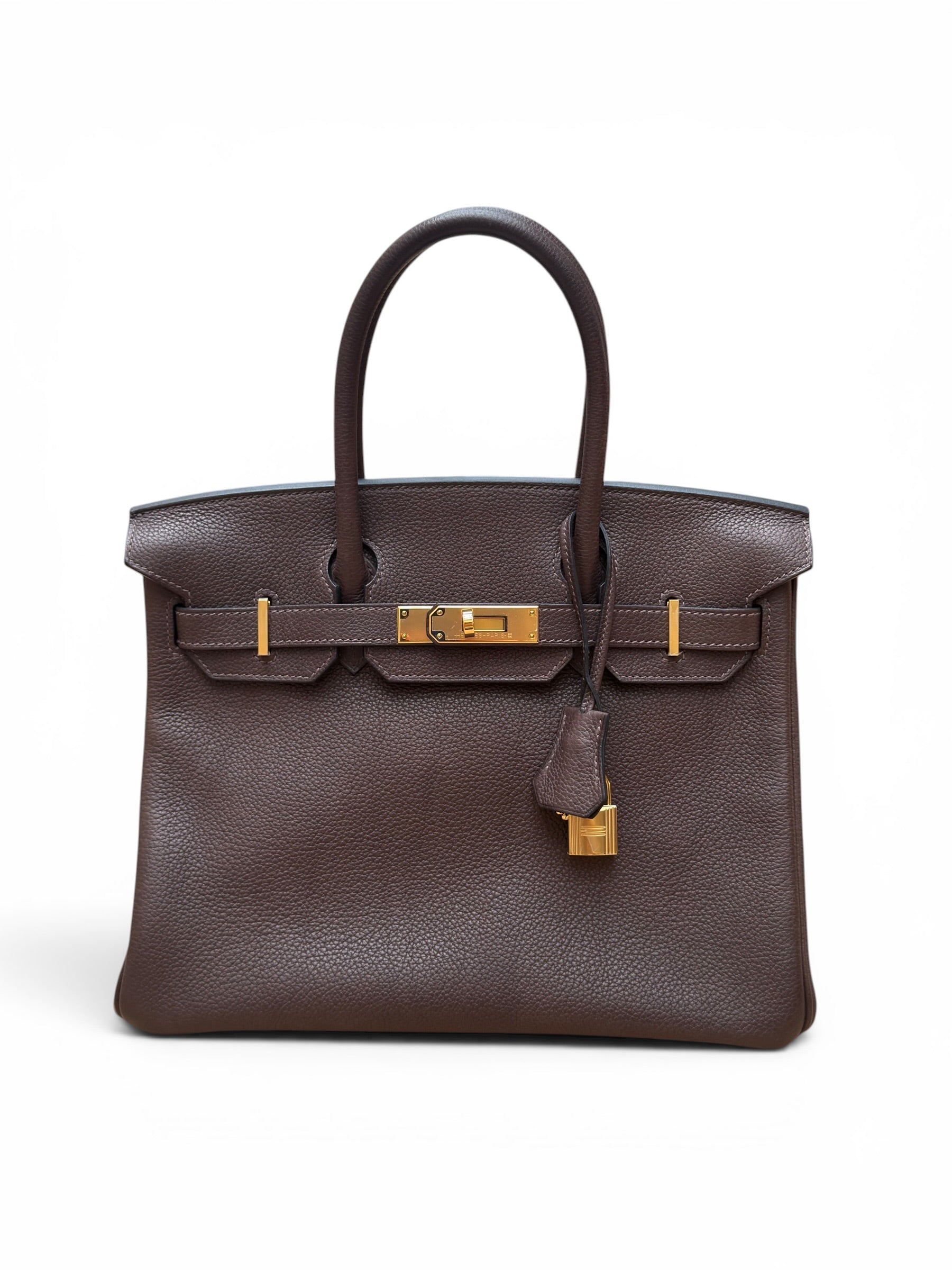 Hermès - Sac Birkin 30 Barenia Ébène