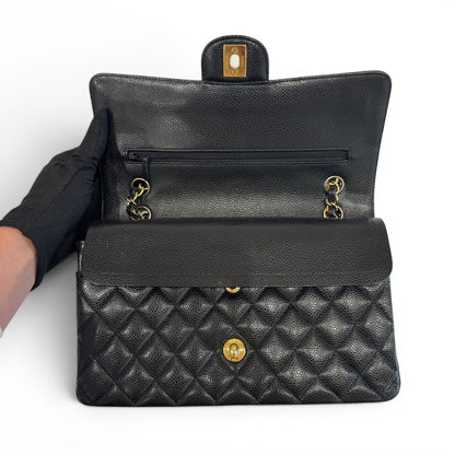 Chanel - Sac Timeless en cuir caviar noir