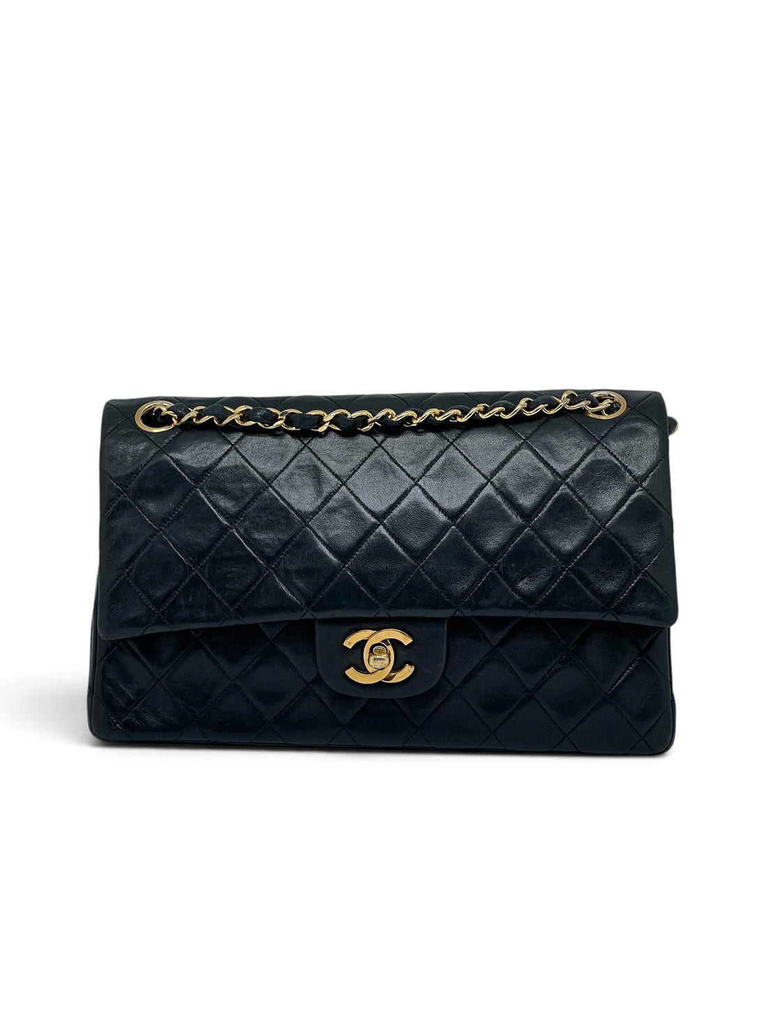 Chanel - Sac Timeless 25 double flap 11.12 noir