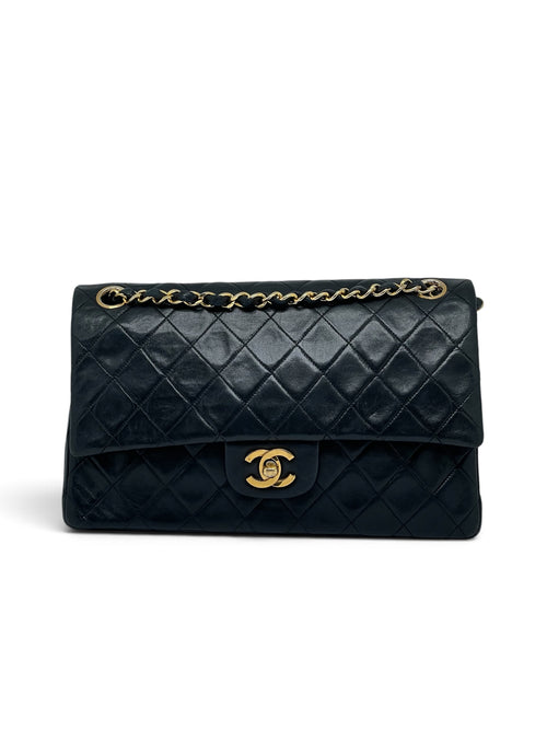 Chanel - Sac Timeless 25 double flap 11.12 noir