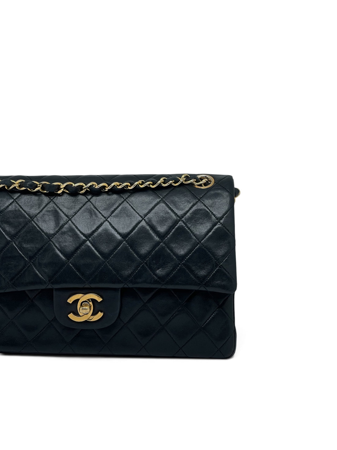 Chanel - Sac Timeless 25 double flap 11.12 noir