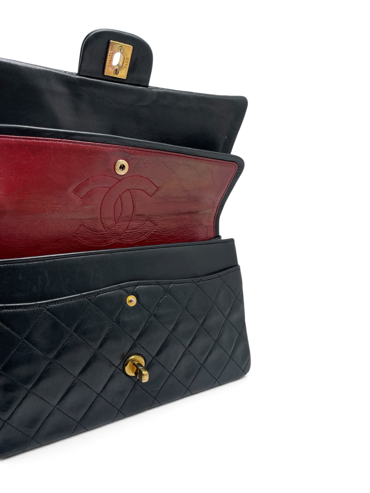 Chanel - Sac Timeless 25 double flap 11.12 noir