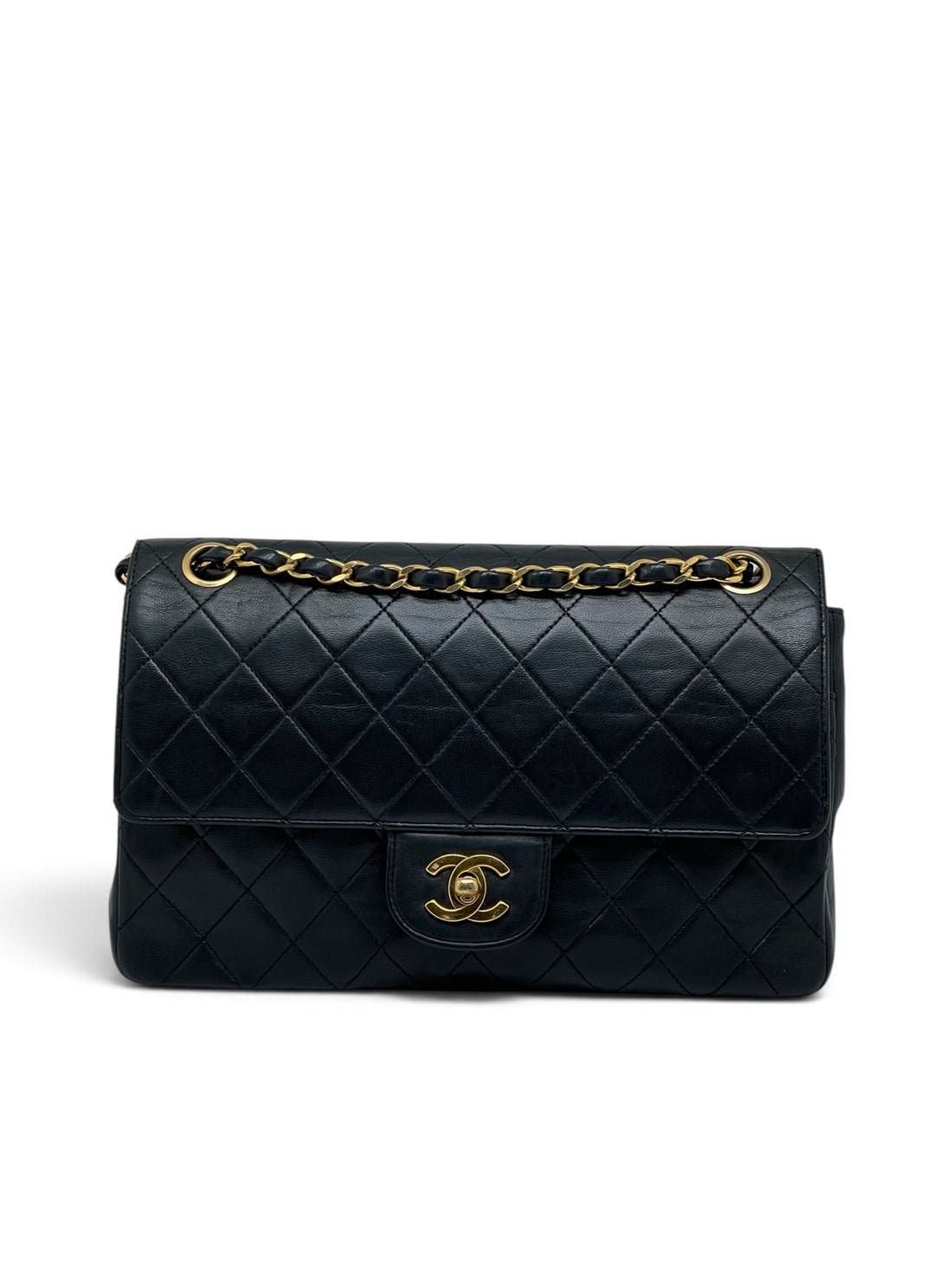 Chanel - Sac Timeless 25 double flap 11.12 noir